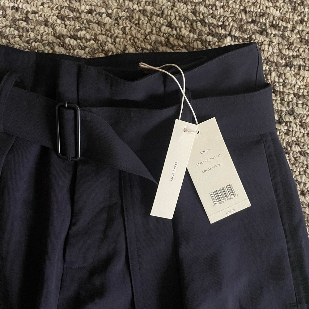 Vince wide leg pant with belt